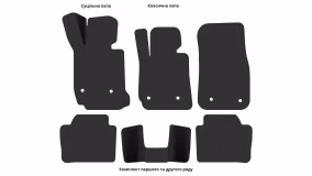 Interior mats for the BMW F30 3-Series 2011-2019 VI generation EU Sedan - Фото 5