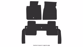 Interior mats for the Buick Enclave 2012-2017 I generation US Crossover restyling 7-seater - Фото 4