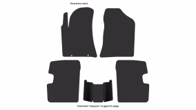 Interior mats for the BYD New F3 2013-… I generation UA Sedan - Фото 4