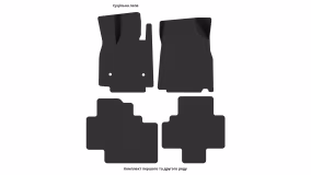 Interior mats for the BYD Tang (EV) 2018-2025 II generation EU Crossover 7-seater - Фото 5