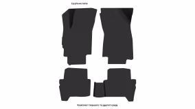 Interior mats for the BYD Yuan S1 EV 2016-2021 I generation CN Crossover - Фото 2