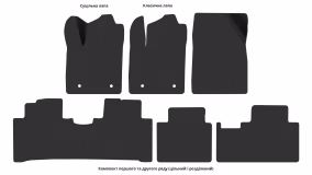 Interior mats for the BYD Yuan Plus 2021-… II generation CN Crossover - Фото 3