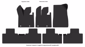 Interior mats for the BYD Leopard 3 2024-… I generation CN Crossover - Фото 3