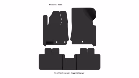 Interior mats for the Cadillac SRX 2010-2016 II generation US Crossover - Фото 2