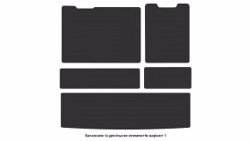 Interior mats for the Cadillac Escalade (GMT K2XL) 2014-2020 IV generation US Crossover 7-seater - Фото 2