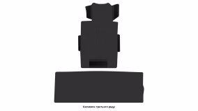 Interior mats for the Cadillac Escalade (GMT K2XL) 2014-2020 IV generation US Crossover 7-seater - Фото 3
