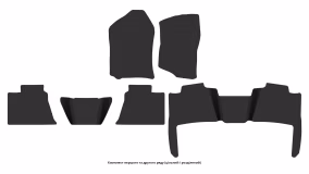 Interior mats for the Cadillac Escalade (GMT900) 2007-2014 III generation US Crossover 5-seater - Фото 2
