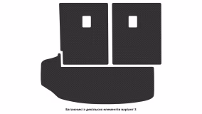 Interior mats for the Cadillac XT6 2019-… I generation US Crossover 6-seater - Фото 6