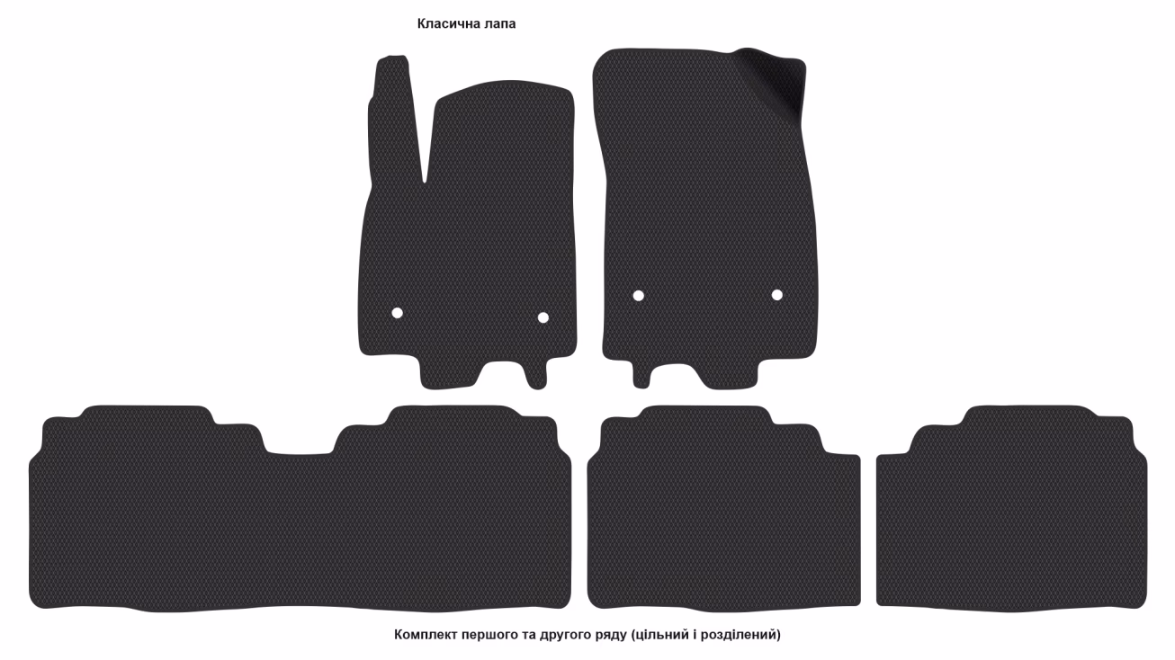 Interior mats for the Cadillac Lyriq 2022-… I generation US Crossover - Фото 2