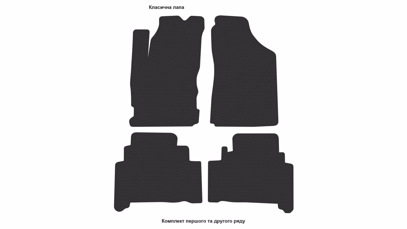 Interior mats for the Changan OS A600 EV 2021-… I generation CN Minivan 7-seater - Фото 2