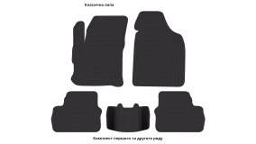 Interior mats for the Chery Beat 2009-2015 I generation EU Crossover - Фото 3