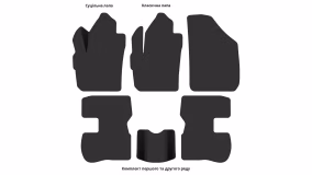Interior mats for the Chery Kimo (A1) 2007-… I generation EU Hatchback - Фото 3