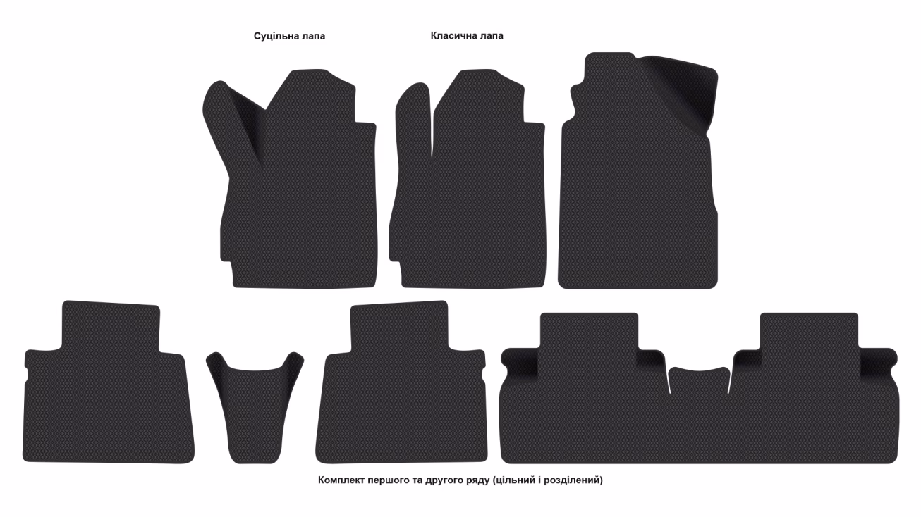 Interior mats for the Chery Jetour (X70) 2018-… I generation CN Crossover 7-seater - Фото 2