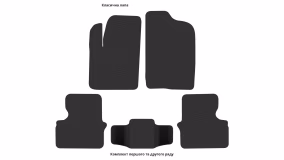 Interior mats for the Chery M11 (A3) 2008-2015 I generation EU Hatchback - Фото 2