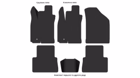 Interior mats for the Chevrolet Lacetti 2002-… I generation EU Sedan - Фото 3