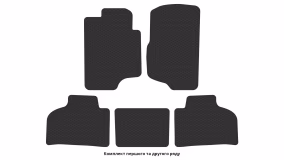 Interior mats for the Chevrolet Silverado 2007-2014 II generation US Pickup Crew Cab - Фото 2