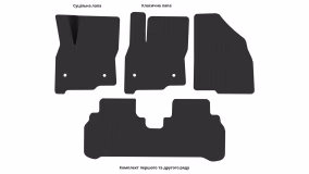 Interior mats for the Chevrolet Bolt EV 2016-2023 I generation US Hatchback - Фото 4