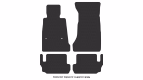Interior mats for the Chevrolet Camaro 2015-2023 VI generation Coupe - Фото 3