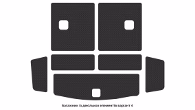 Interior mats for the Chevrolet Captiva (C140) 2011-2018 I generation EU Crossover restyling 7-seater - Фото 2