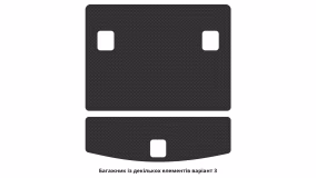 Interior mats for the Chevrolet Captiva (C140) 2011-2018 I generation EU Crossover restyling 7-seater - Фото 3
