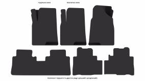 Interior mats for the Chevrolet Captiva (C140) 2011-2018 I generation EU Crossover restyling 7-seater - Фото 7