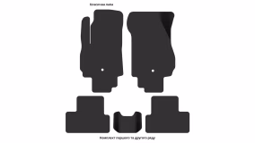 Interior mats for the Chevrolet Orlando (J309) 2010-2018 I generation EU Minivan 7-seater - Фото 6