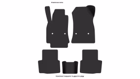 Interior mats for the Chevrolet Cruze (J400) 2016-2023 III generation Sedan - Фото 3