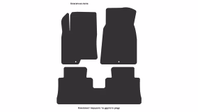 Interior mats for the Chevrolet Captiva (C100) 2006-2011 I generation EU Crossover pre-restyling 7-seater - Фото 4