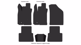 Interior mats for the Chevrolet Lacetti 2002-… I generation EU Universal - Фото 3