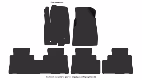 Interior mats for the Chevrolet Captiva Sport 2011-2015 I generation US Crossover 5-seater - Фото 3