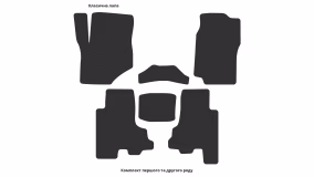 Interior mats for the Chevrolet TrailBlazer 2001-2005 I generation US Crossover pre-restyling - Фото 4
