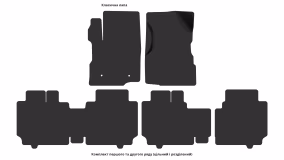 Interior mats for the Chevrolet Equinox 2015-2017 II generation US Crossover restyling - Фото 4