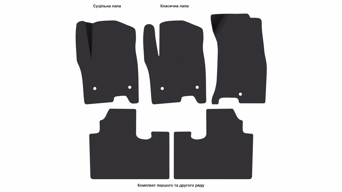 Interior mats for the Chevrolet Tahoe (GMTT1XX) 2020-… V generation US Crossover 7-seater - Фото 2