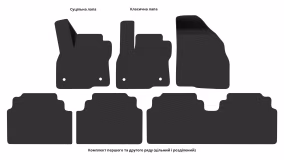Interior mats for the Chevrolet Bolt EUV 2021-2023 I generation US Crossover - Фото 4