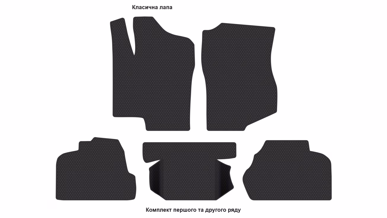 Interior mats for the Chevrolet Silverado 2007-2014 II generation US Pickup Crew Cab - Фото 2