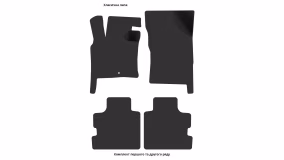 Interior mats for the Chrysler Pacifica (CS) 2003-2007 I generation US Minivan - Фото 2