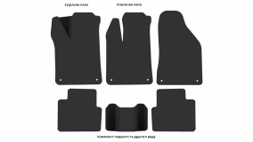 Interior mats for the Chrysler 200 2014-2016 II generation US Sedan - Фото 3