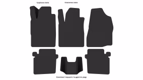 Interior mats for the Chrysler Stratus 1995-2000 I generation US Sedan - Фото 2