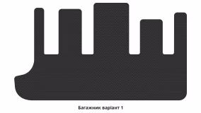 Interior mats for the Chrysler Grand Voyager 2001-2007 IV generation EU Minivan 7-seater - Фото 3