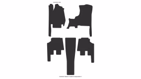 Interior mats for the Chrysler Grand Voyager 2001-2007 IV generation EU Minivan 7-seater - Фото 6