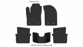 Interior mats for the Chrysler 200 2010-2014 I generation US Sedan - Фото 3