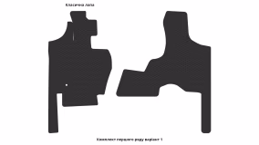 Interior mats for the Chrysler Grand Voyager 2008-2016 V generation US Minivan 7-seater - Фото 8
