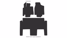 Interior mats for the Chrysler Toun-Country 1982-2016 I generation EU Minivan 7-seater - Фото 5