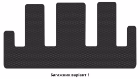 Interior mats for the Chrysler Voyager (RG) 2001-2007 IV generation EU Minivan 7-seater Short - Фото 2