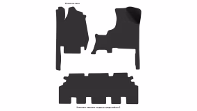 Interior mats for the Chrysler Voyager (RG) 2001-2007 IV generation EU Minivan 7-seater Short - Фото 5