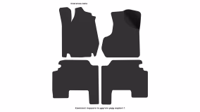 Interior mats for the Chrysler Voyager (RG) 2001-2007 IV generation EU Minivan 7-seater Short - Фото 6