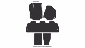Interior mats for the Chrysler Pacifica (RU) 2016-… II generation US Minivan 7-seater - Фото 8