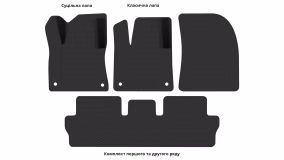 Interior mats for the Citroen C4 Picasso 2013-2018 II generation EU Minivan pre-restyling 5-seater - Фото 4
