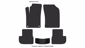 Interior mats for the Citroen DS3 2009-2018 I generation EU Hatchback - Фото 2