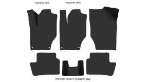 Interior mats for the Citroen DS4 2011-2018 I generation EU Hatchback - Фото 3